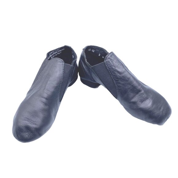 Dance Class Jaden Girls Split Sole Gore Jazz Dance Booties 3 Shoes Black Leather - Picture 7 of 7